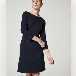 Spanx The Perfect Shift Dress M Black Retail $198 Excellent Condition LBD Career